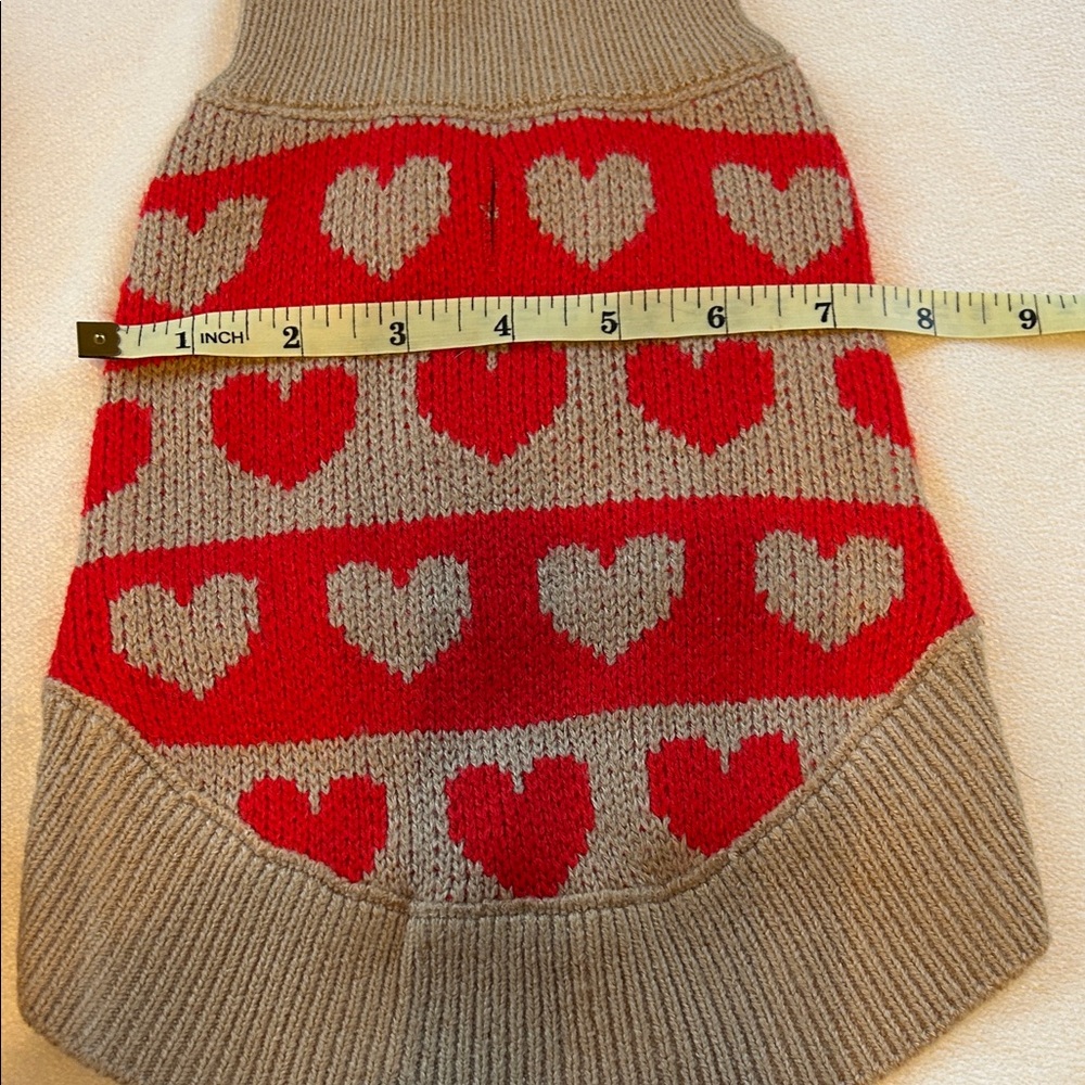Three Cute Dog Sweaters - Heart & Stripe Designs XS - Picture 3 of 7